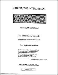 Christ, The Intercessor SATB choral sheet music cover Thumbnail